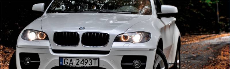 oklejanie samochodu BMW X6 foli w kolorze biaa pera z palety Arlon