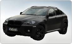 stylizacja nadwozia foli, BMW X6, czarny mat