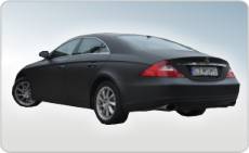 oklejanie samochodw Mercedes CLS czarny mat, zmiana koloru
