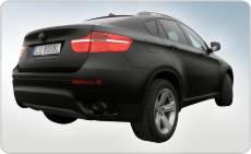 Cennik oklejania samochodw, ile kosztuje oklejanie auta BMW X6 w czarnym macie