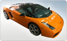 Lamborghini Gallardo oklejone foli samochodow w kolorze pomaraczowy poysk i czarny dach