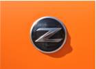 Oklejanie samochodw Nissan 370Z - pomaraczowy mat + lusterka, spoiler i elementy zderzaka w czarny poysk