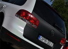 Oklejanie samochodw VW Touareg - biaa pera variochrome + carbon 3M