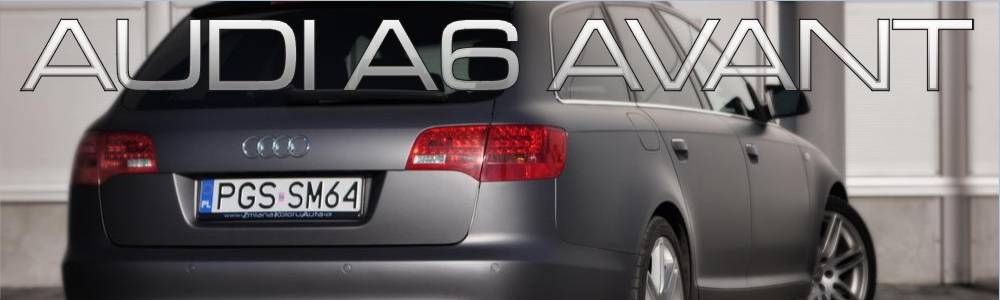 oklejanie auta Audi A6 avant - ciemnoszary mat metalik