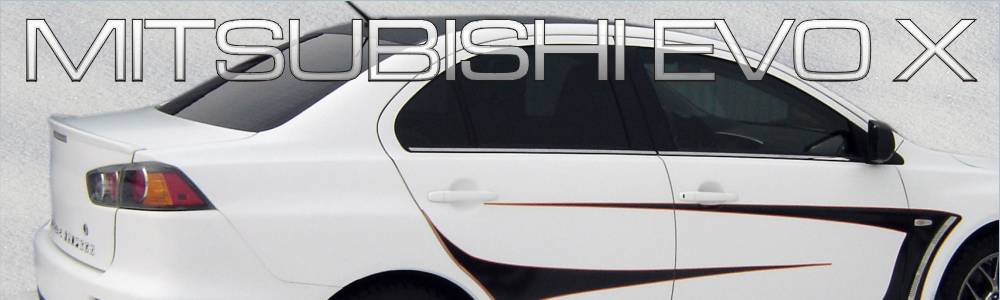 oklejanie samochodów Mitsubishi Lancer Evolution X biały