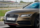 Oklejanie samochodw Audi A7 oklejone foli z limitowanej palety PWF Matt Bond Gold by Bruxsafol 