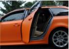 Oklejanie samochodów BMW 5 E61 pomarańczowy mat