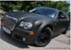 Oklejanie samochodów Chrysler 300c czarny mat - oklejanie folią czarną matową