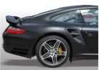 Oklejanie samochodów Porsche Turbo czarny mat + elementy carbon 3M