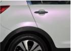 Oklejanie samochodów Kia Sportage biała perła variochrome HEXIS