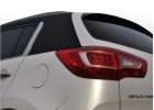 Oklejanie samochodów Kia Sportage biała perła kremowa + góra i lusterka czarny carbon