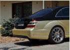 Oklejanie samochodów Mercedes S Gold Carbon / Złoty Carbon - stylizacja częściowa