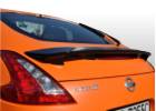 Oklejanie samochodów Nissan 370Z - pomarańczowy mat + lusterka, spoiler i elementy zderzaka w czarny połysk