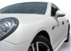Oklejanie samochodów Porsche Panamera - biały carbon perłowy + spoiler czarny carbon połysk
