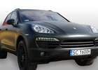 Oklejanie samochodów Porsche Cayenne 2011 czarny mat