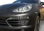 Oklejanie samochodów Porsche Cayenne 2011 czarny mat