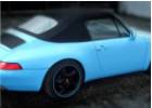 Oklejanie samochodów Porsche 911 (993) cabrio - jasno niebieski połysk