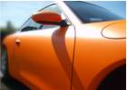 Oklejanie samochodów Porsche Carrera pomarańczowy mat