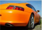 Oklejanie samochodów Porsche Carrera pomarańczowy mat