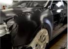 Oklejanie samochodów VW PASSAT oklejony folią w kolorze czarne aluminium szczotkowane z palety firmy 3M