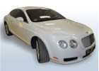 Oklejanie samochodów Bentley - folia biała perła