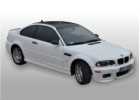 Oklejanie samochodów BMW M3 - kolor biały mat + elementy czarny mat