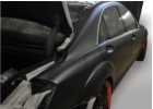 Oklejanie samochodów Mercedes S BRABUS - czarny mat