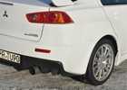 Oklejanie samochodów Mitsubishi Lancer Evolution X - biały połysk