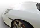 Oklejanie samochodów Porsche Turbo - biały Carbon 3M + elementy czarny Carbon 3M