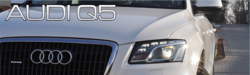 oklejanie auta Audi Q5 biały połysk