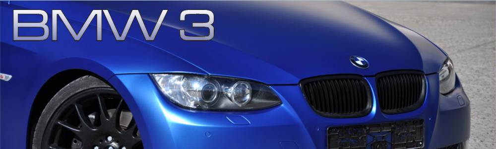 oklejanie auta BMW 3 oklejone foli niebieski mat metalik