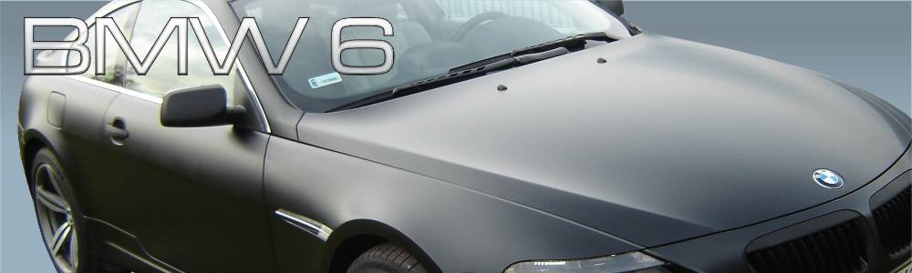 oklejanie auta BMW 6 czarny mat