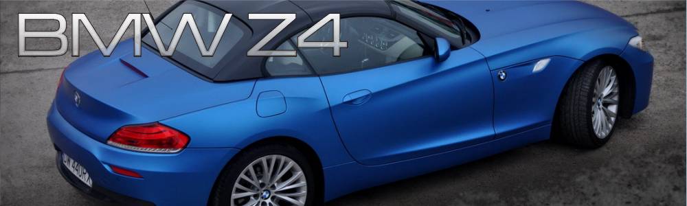 oklejanie auta BMW Z4 niebieski mat metalik