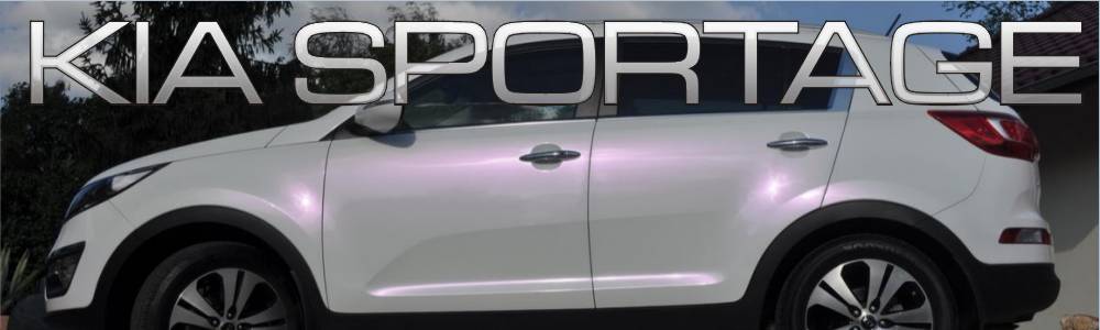 oklejanie auta Kia Sportage biała perła variochrome HEXIS