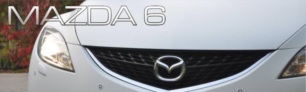 oklejanie samochodów Mazda 6 biały mat + czarny matowy dach i lusterka
