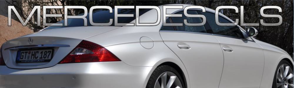 oklejanie auta Mercedes CLS biała perła 