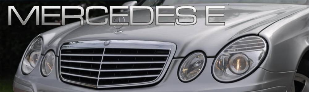 oklejanie samochodów Mercedes E srebrny metalik - folia na lakier