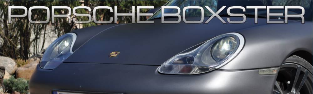 oklejanie auta Porsche Boxster ciemny szary mat metalik