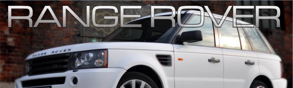 oklejanie samochodów Range Rover biały mat - oklejanie białym matem