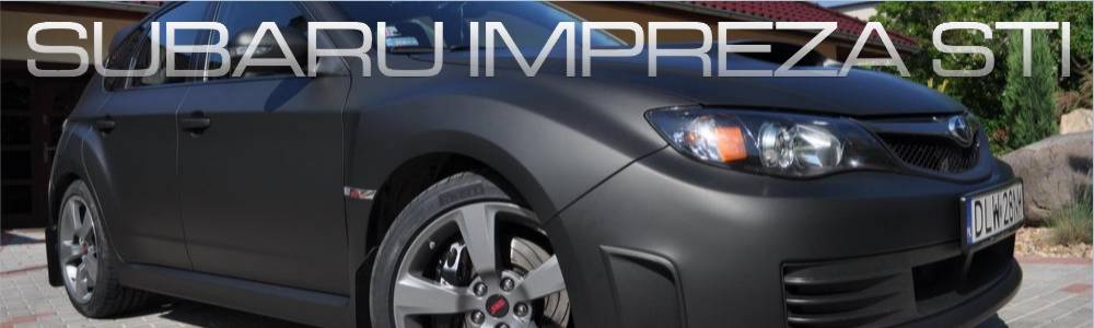 oklejanie samochodów Subaru Impreza STI czarny mat